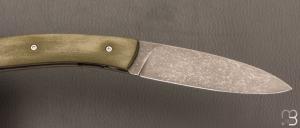  Couteau le Névé - G10 Kaki - Lame 14C28N par Tim Bernard