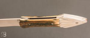   Couteau " L'Oegopsyde " fait main par Laraud Blade  - Ivoire de mammouth et 14C28