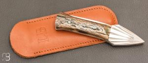   Couteau " L'Oegopsyde " fait main par Laraud Blade  - Ivoire de mammouth et 14C28