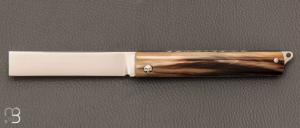  Couteau " L'Olonnois " de L'atelier du capitaine - Corne de zebu