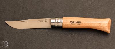 Couteau Opinel N°10 manche hêtre - lame acier inoxydable