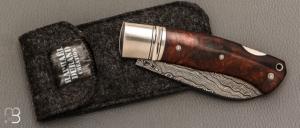  Couteau " Ork " custom lock-back par Raphaël Durand - Damas de Samuel Lurquin