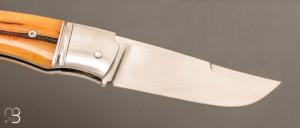   Couteau " Persan " par Philippe Lemonnier - Os cerfé et RWL34 