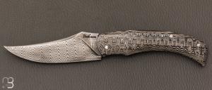  Couteau " Pointix " custom de Florent Dall'ava - L'atelier Dall'ava - Full damas