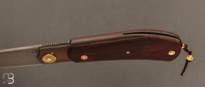    Couteau " Ronin piémontais " par Tony Ruot - Micarta ancien et C130