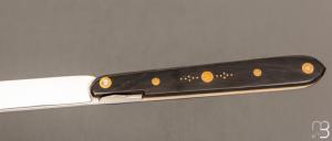 Couteau " Rouennais " par Mathieu Herrero - Corne de buffle