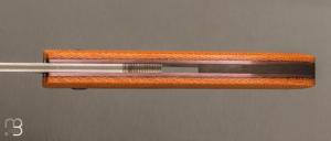   Couteau " Rusty " piémontais de poche de Sylvain Petit - Les Couteaux du Mitou - Micarta vintage