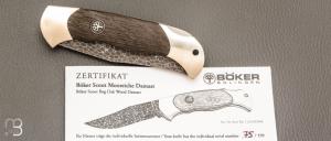  Couteau Böker Solingen - Scout Bog Oak Damast N°75/199  - 112124DAM