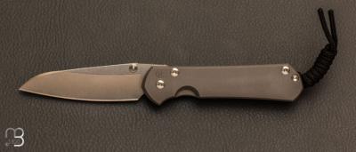 Couteau Sebenza 31 Small Sprint Run Insingo S35VN Glass Blast Titanium de Chris Reeve - S31-1685