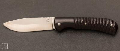 Couteau " Sitka" micarta et lame en 14C28N par Laurent Gaillard