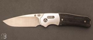 Couteau " VAULT " Micarta de QSP design Jacob Lundquist - QS157-A1