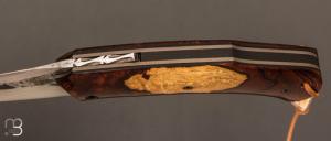    Couteau " Yakuza " de poche type Piémontais de Jean Michel Martin