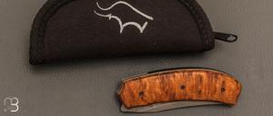   Couteau " custom " par Guy Poggetti - Loupe de Thuya et Elmax