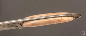   Couteau custom fixe de Hank Knickmeyer- Morse et damas