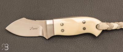   Couteau droit " Rabbit Skinner " par Florian Berthoud - Floris - G10 et CPM-154