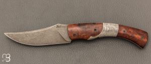 Couteau " Pointix " lock back de Florent Dall'ava - L'atelier Dall'ava - Bois de fer