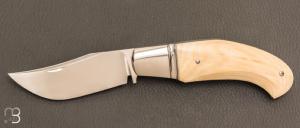   Couteau " slipjoint " par Honoré Vilain - RWL34 et ivoire de mammouth