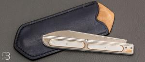 Couteau " Grande Chimère " pliant fait main par Bastien Toubhans - Atelier Beau Merle