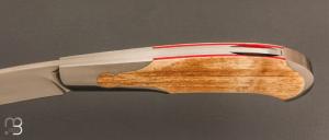 Couteau  « Persian Lanny Lock-back » par Jean Baptiste Leveque - Ivoire de mammouth