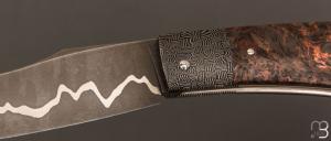   Couteau " Pilon "  custom de Anthony Brochier - Fatcarbon et lame San-Maï