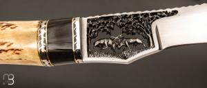    Set à découper par Charles Roulin - Bois de cerf