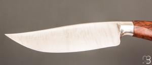  " Nightingale variation Knife " custom par Oliver Goldschmidt - Bois de fer et damas