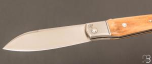 Couteau " Bohémien " par Tony Ruot - Ivoire de mammouth et lame en RWL34
