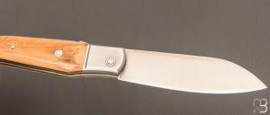 Couteau " Bohémien " par Tony Ruot - Ivoire de mammouth et lame en RWL34