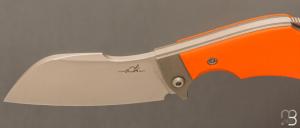 Couteau " 2.5 doigts " lock-back par Albin Deloison - G10 et lame en N690Co