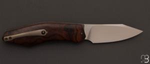 Couteau " Axyome " par Thierry Savidan - Bois de fer et RWL-34