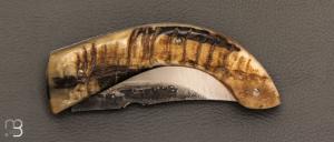  Couteau "Berger à cran plat " pliant par José Viale - Corne de bélier