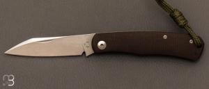  Couteau  "  Birdy  " custom par Sacha Thiel - Micarta canvas et M390