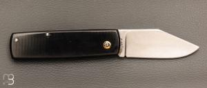  Couteau " Bouledogue " custom de poche par Eric Albert - G10 et acier C130