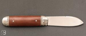 Couteau " Bouledogue " fait main par Laurent Gaillard - Micarta / 14C28N