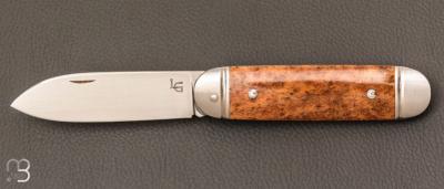   Couteau " Bouledogue " fait main par Laurent Gaillard - Os / 14C28N