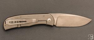    Couteau  " Citizen full custom " par Sacha Thiel - Bois de fer/Titane et RWL34