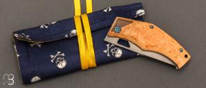 Couteau " DAV " custom par Torpen Knives - Jérôme Hovaere - Richlite Micarta et N690