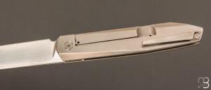  Couteau " Dreit " custom par Philippe Jourget - Titane et RWL34