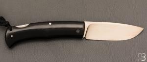    Couteau " Drop " custom lock-back par Raphaël Durand - G10 et RWL-34