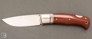    Couteau " Drop "  custom lock-back par Raphaël Durand - Micarta et RWL34