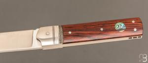   Couteau " Empire " de collection par Benjamin Mittay - Palissandre et nacre