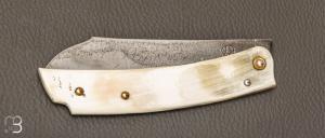 Couteau " Eustache " piémontais par Geoffroy Gautier - Corne