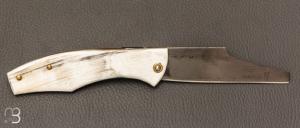 Couteau " Eustache " piémontais par Geoffroy Gautier - Corne