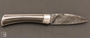  Couteau " Gentleman automatique " custom de Florent Dall'ava - L'atelier Dall'ava - Damas / Zirconium
