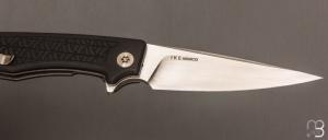 Couteau " IKE " custom par Torpen Knives - Jérôme Hovaere - G10 et lame en N690Co