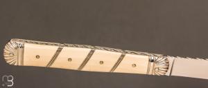  Couteau "Interprétation du Violon" par Romain Alvarez - Ivoire de mammouth