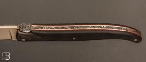  Couteau " Laguiole 12 CM " de Jérôme Lamic - Fatcarbon® et 14C28N