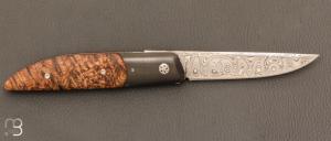   Couteau " Large Ball Release " custom par Des Horn