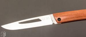  Couteau " Le 26 " par MTBlades Benjamin Thuillier - Paperstone marron et lame en 14C28