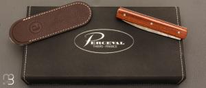 Couteau " Le Français   " damas et amourette par Perceval